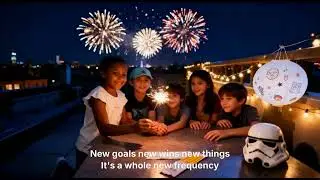 New Year Fireworks, Goals, and Family | AI Song