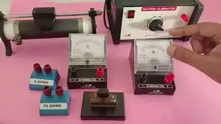 Voltmeter Ammeter Rheostat Battery Key Resistance | Electrical apparatus Demonstration | OHM'S law