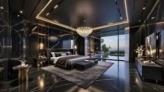Dubai Ultra-Luxury Mansion | $80M Gold & Black Villa Tour #tuor #mansion #luxury