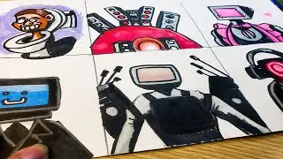 skibidi toilet: CAMERAMAN Drawing Tutorial - How to Draw 2024 | Cute Art Adventures