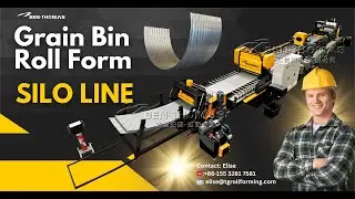 Roll forming line for grain silo side panels / Manufacturing line of sidewall for grain bin
