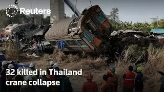At least 32 killed after crane falls on train in Thailand | REUTERS
