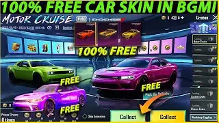 100% free Dodge Car skin in bgmi and Pubg | Dodge Crate Opening Pubg |