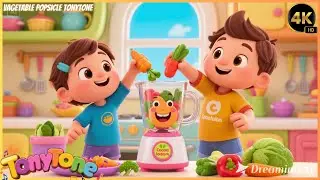 Kids Enjoy Making Veggie Popsicles Song 🥕🍅🎶 | Fun Food Learning Song