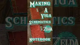 Making a Yiga Schematics Notebook -Zelda 📒#zeldacraft #totk #zelda #diy #artsandcrafts #zeldafanart