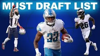 Fantasy Football: 12 Must-Draft Players for 2019