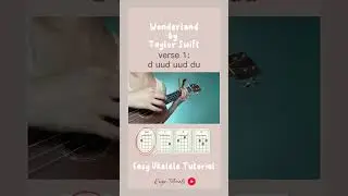 Wonderland - Taylor Swift (1989 TV) | Easy Ukelele Tutorial | #shorts #ukelele #taylorswift