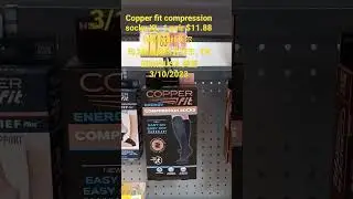 Copper fit compression socks XL&nbsp; 1 pair $11.88 Walmart沃尔玛,Memphis孟菲市, TN 田纳西USA 美国3/10/2023