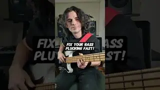 Number 1 exercise to clean up your bass plucking technique!