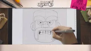 How to draw Barbarian Clash Quest Style!