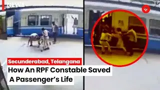 Telangana: Woman RPF Constable Saves Passenger From Falling In Gap Between Train And Platform