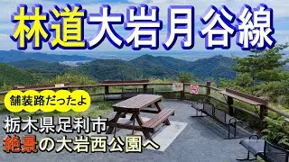 【林道大岩月谷線】舗装林道(栃木県足利市)走って、関東平野一望できる絶景の大岩西公園(大岩山西公園)までツーリング riding on ADV150