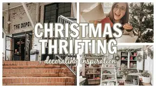 CHRISTMAS THRIFTING AND HOLIDAY SHOP WITH ME | CHRISTMAS DECORATING IDEAS 2021 | HOUSE + HOLM