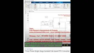 Three Phase Single Stage Isolated Cuk based PFC Converter