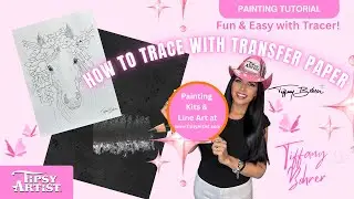 How to Use Graphite Paper to Transfer an Image with our Traceables in our Painting Kits