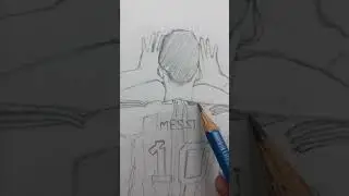 Messi Sketch ⚽️ G.O.A.T  #art #artshorts #artist #artwork #pencilsketch #sketch #youtubeshorts
