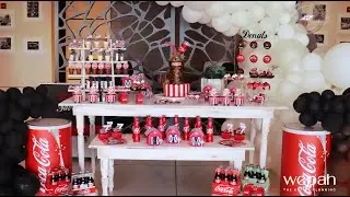 Coca-Cola Themed Kids Birthday Party at Fisher Island in Miami Beach