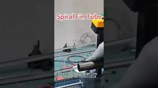 Spiral fin tube for heat exchanger.#fintube #finpipe #spiralfintube #heatexchangertube