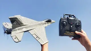 Volantex RC F-16 Falcon Fighter RC Plane Unbox and Test
