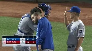 KC@BOS: Holland retires Shaw, nets 28th save