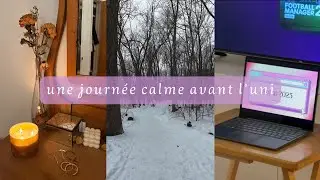 une journée calme avant l'uni