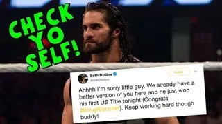 Check Yo Self Seth Rollins - Seth Rollins & Will Ospreay Twitter Feud - Wrestle Wramblers