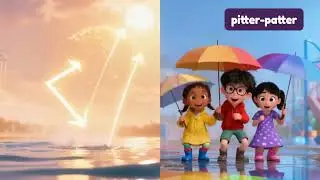 The Rain Song 🌧 | Educational Kids Music Video About Weather by Edubop
