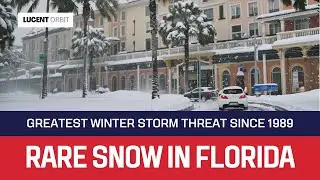 Rare Record Florida Snow - Greatest Winter Storm Threat Since 1989