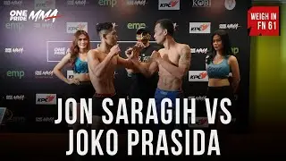 WEIGH IN JON SARAGIH VS JOKO PRASIDA | FIGHT NIGHT 61 ONE PRIDE MMA
