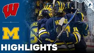 Wisconsin vs Michigan | NCAA College Hockey | Highlights - February 21, 2026
