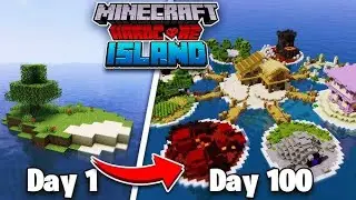 I survived 100 days in an Ocean only world | HS Gamerz