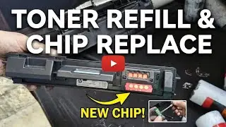 (HP Toner model 181 ) cartridge Refill and Chip Replacement process ( W1810A) replacement error 