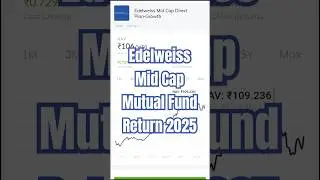 Edelweiss Mid Cap Mutual Fund Return Top Performing Fund for SIP and Lump sum investment in 2025