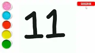 11 to 20 Number Drawing for Kids | Learn Numbers with Drawing & Coloring  #numbers #kidslearning 