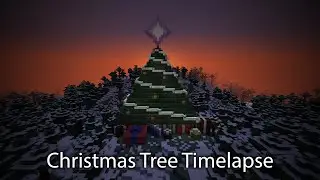 Giant Christmas Tree Build Timelapse - Minecraft 1.16