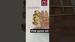 Viral spoon set from meesho 😍 #meesho #shopping #trending #shorts