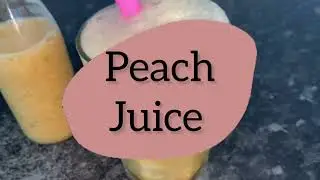 Easy Fresh Peach Juice Recipe - Peach Sharbat Recipe by Abiha&rsquo;s cookbook 