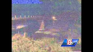 Time lapse shows ice jam buildup on St. John River