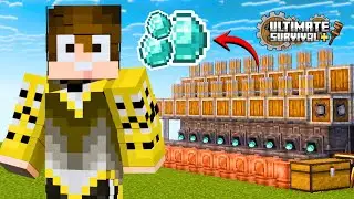 I Built an Automatic DIAMOND Farm in Create Mod - Minecraft Ultimate Survival+ | Episode 04