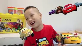 Magformers Tileblox Parking Lot by 4 Year Old Pretend Play Fun!!! STEM Magnet Tiles