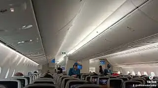 Beautiful Filipina Cabin Crew on Board at Oman Airlines