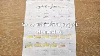 A Gentle Start: Homeschool Year-at-a-Glance Planning 부드러운 시작: 홈스쿨 연간 일정 계획