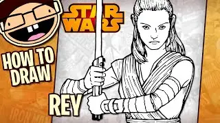 How to Draw REY (Star Wars) | Narrated Step-by-Step Tutorial