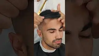 COMO CORTAR EL FLEQUILLO EN PELO CORTO. #barbero #barberias #hairstyle #menshaircut #barber