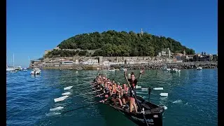Estropadak- Regatas-Rowing 2022 drone Donostia San Sebasti&aacute;n
