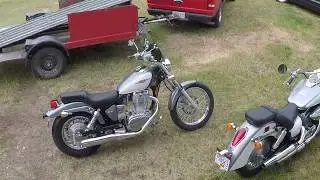 Suzuki s40 650/ Honda shadow 750 comparison