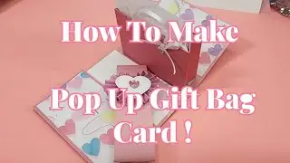 Pop-Up Shopping Bag Card! Easy Tutorial, No Dies!