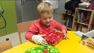 Le père Noël au service pédiatrie de l'Hôpital du Nord-Franche-Comté