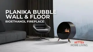 Planika Bubble Wall & Floor Bioethanol Fireplace