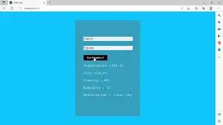 Create a weather App with HTML,Css,ReactJs